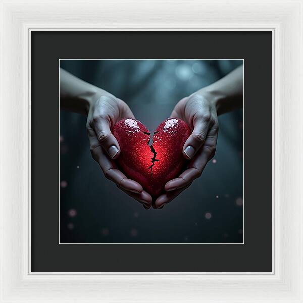 Fractured Love - Framed Print