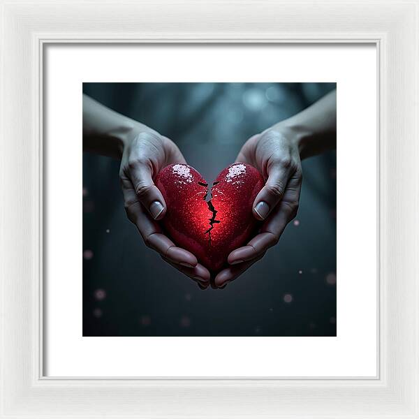 Fractured Love - Framed Print