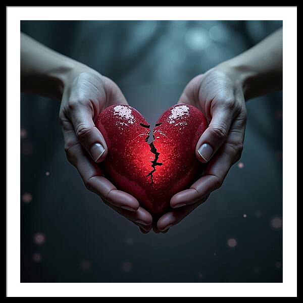 Fractured Love - Framed Print