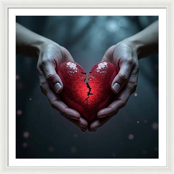 Fractured Love - Framed Print