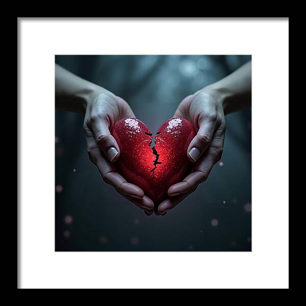 Fractured Love - Framed Print