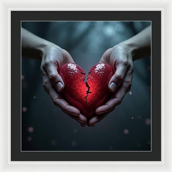 Fractured Love - Framed Print