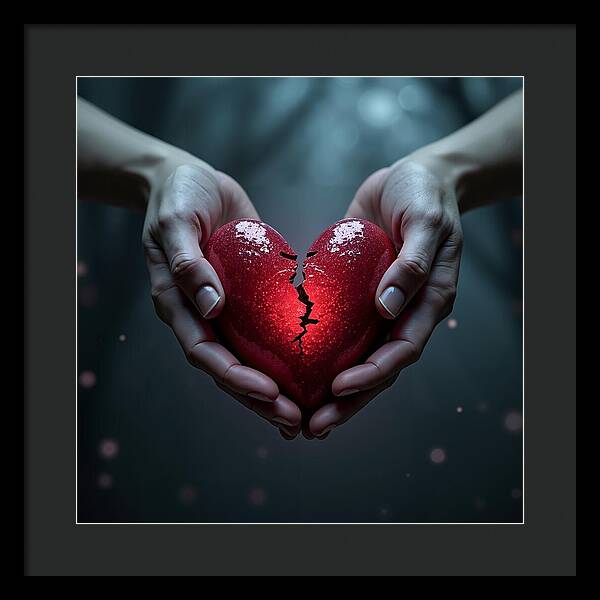 Fractured Love - Framed Print