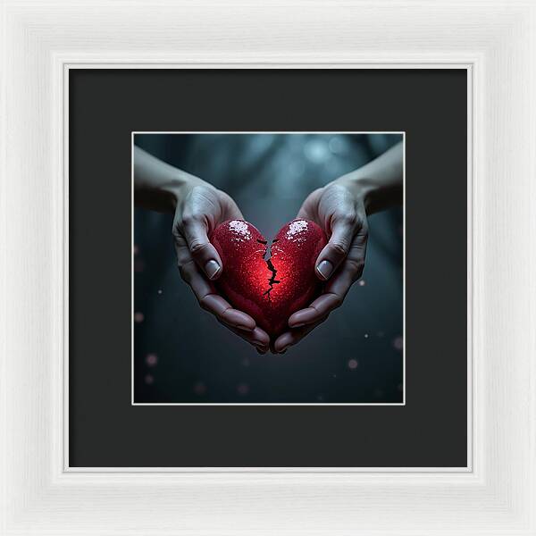 Fractured Love - Framed Print