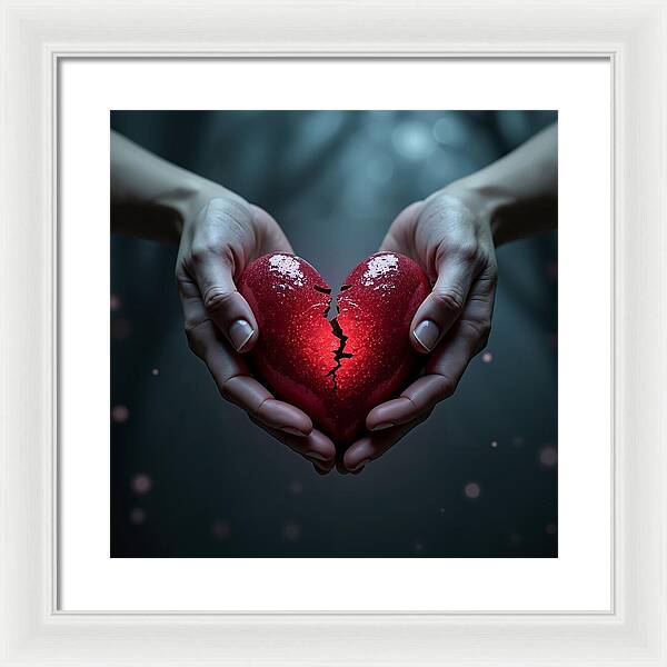 Fractured Love - Framed Print