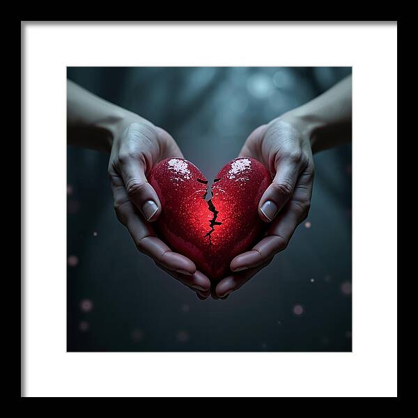 Fractured Love - Framed Print