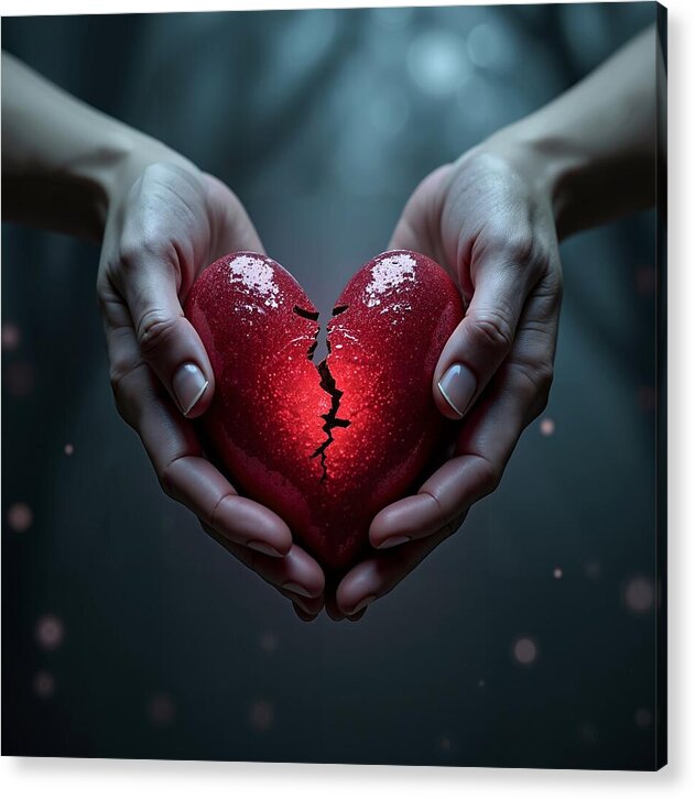 Fractured Love - Acrylic Print