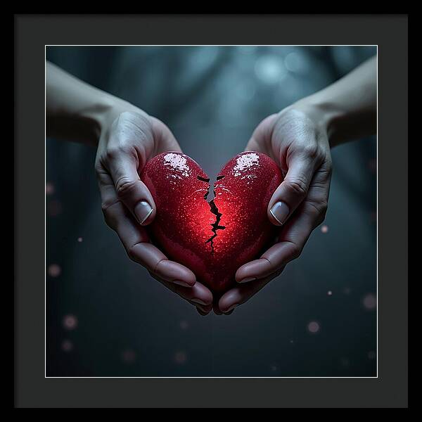 Fractured Love - Framed Print