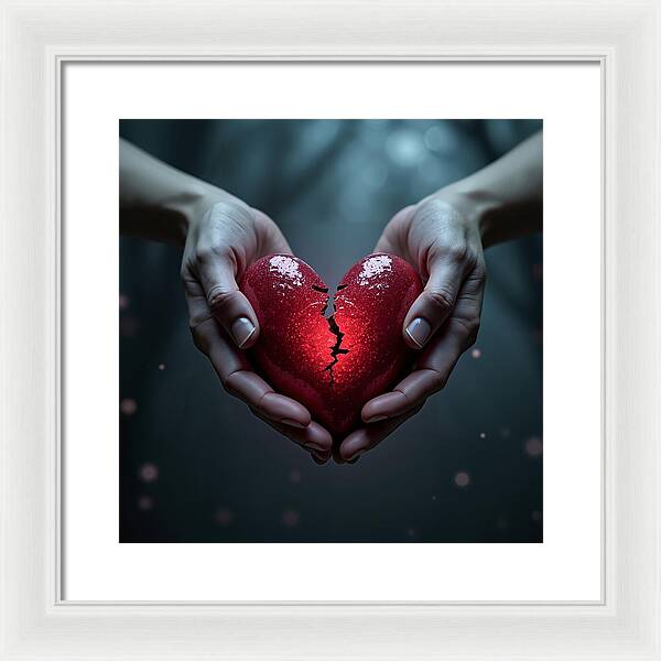 Fractured Love - Framed Print