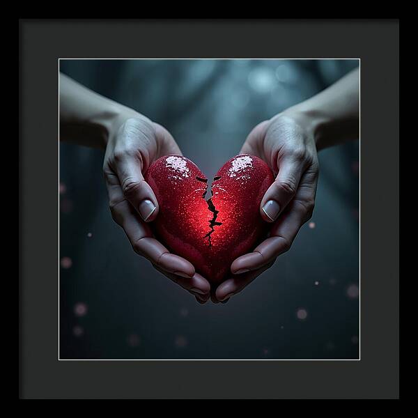 Fractured Love - Framed Print