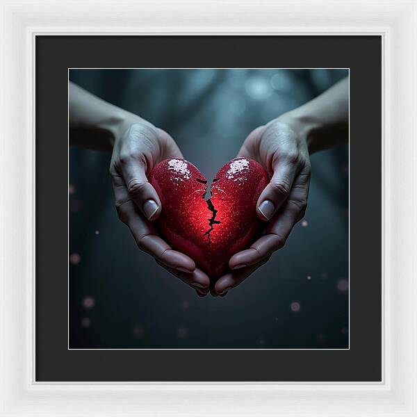Fractured Love - Framed Print