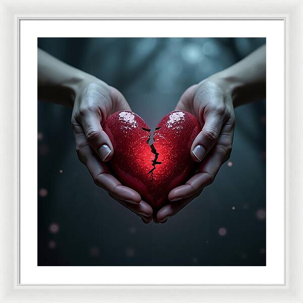 Fractured Love - Framed Print