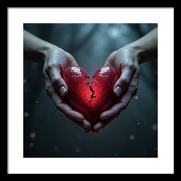 Fractured Love - Framed Print