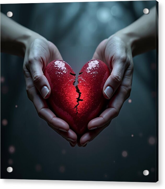 Fractured Love - Acrylic Print