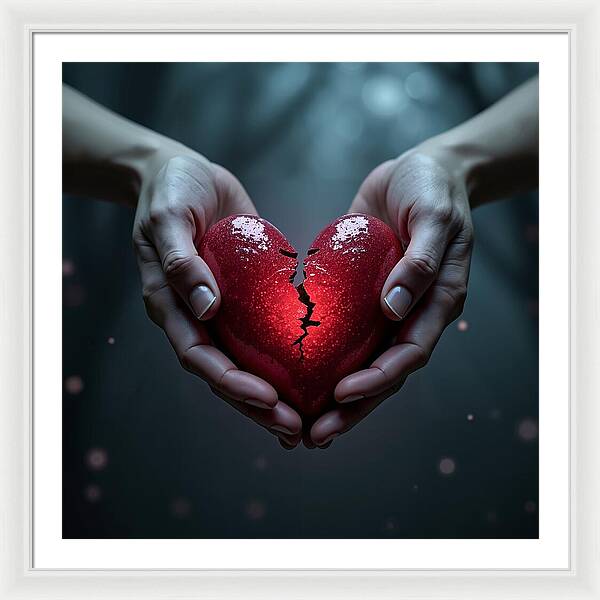 Fractured Love - Framed Print
