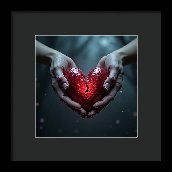 Fractured Love - Framed Print