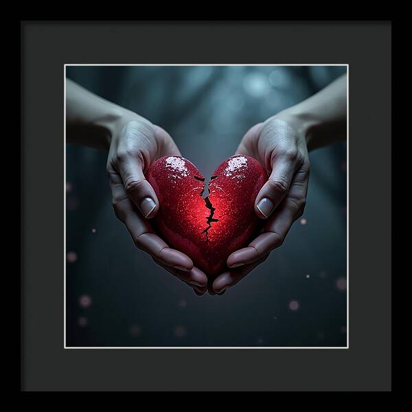 Fractured Love - Framed Print
