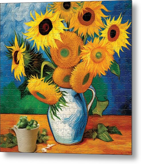 Fragmented Blossom - Metal Print