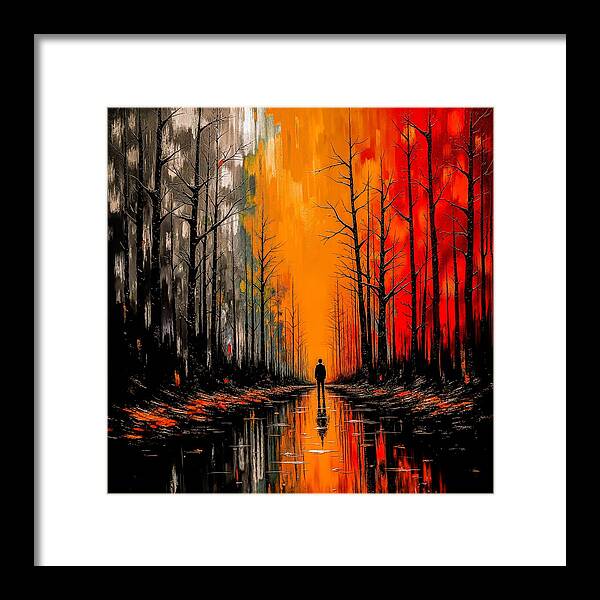 Frost and Fire - Framed Print