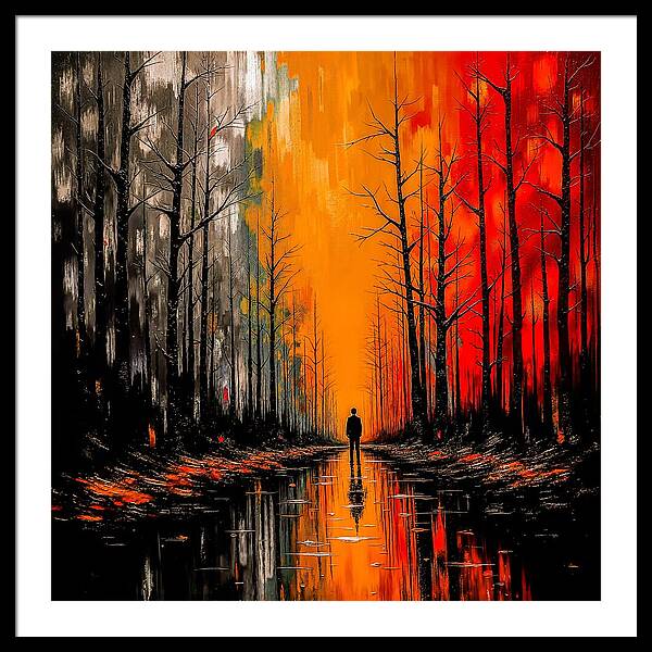 Frost and Fire - Framed Print