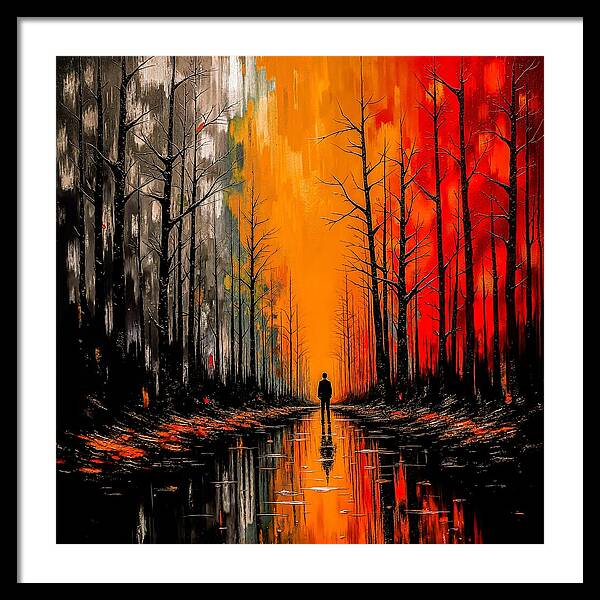 Frost and Fire - Framed Print