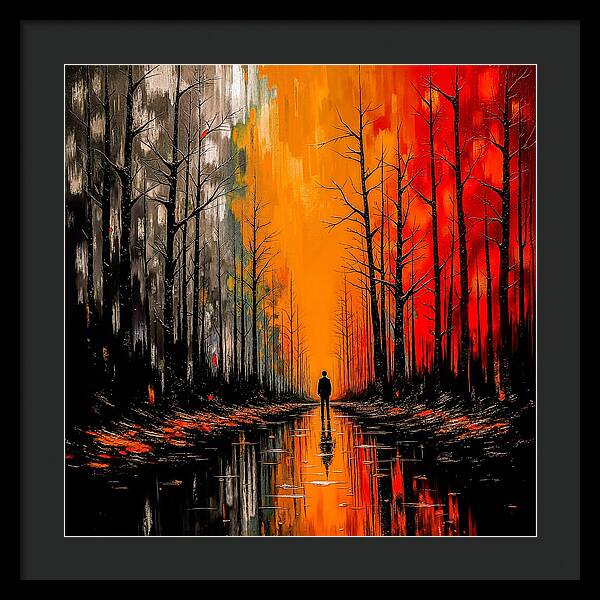 Frost and Fire - Framed Print