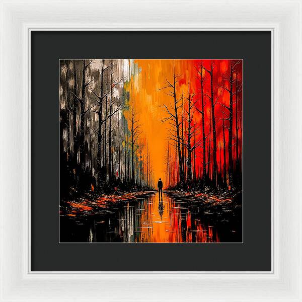 Frost and Fire - Framed Print
