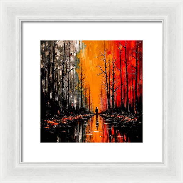 Frost and Fire - Framed Print