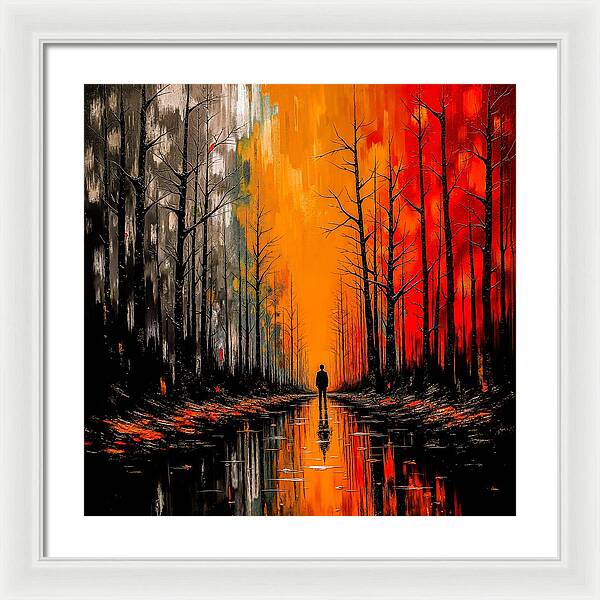 Frost and Fire - Framed Print