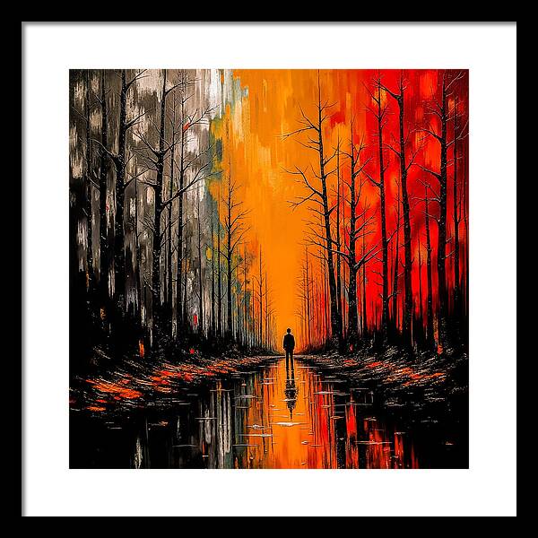 Frost and Fire - Framed Print