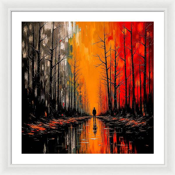 Frost and Fire - Framed Print