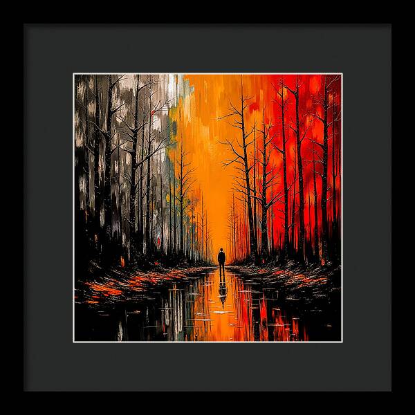 Frost and Fire - Framed Print