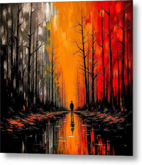 Frost and Fire - Metal Print