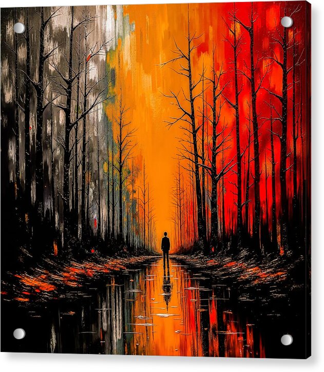 Frost and Fire - Acrylic Print