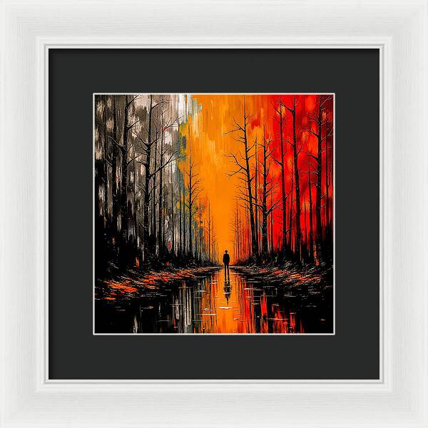 Frost and Fire - Framed Print