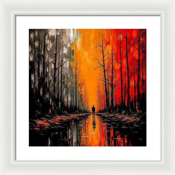 Frost and Fire - Framed Print