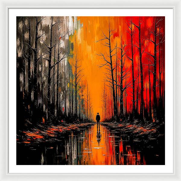 Frost and Fire - Framed Print