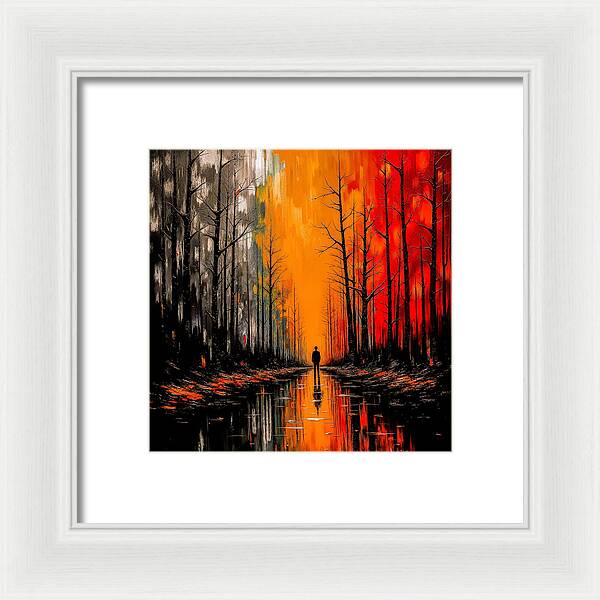 Frost and Fire - Framed Print