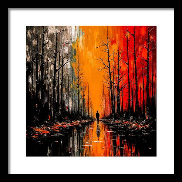Frost and Fire - Framed Print