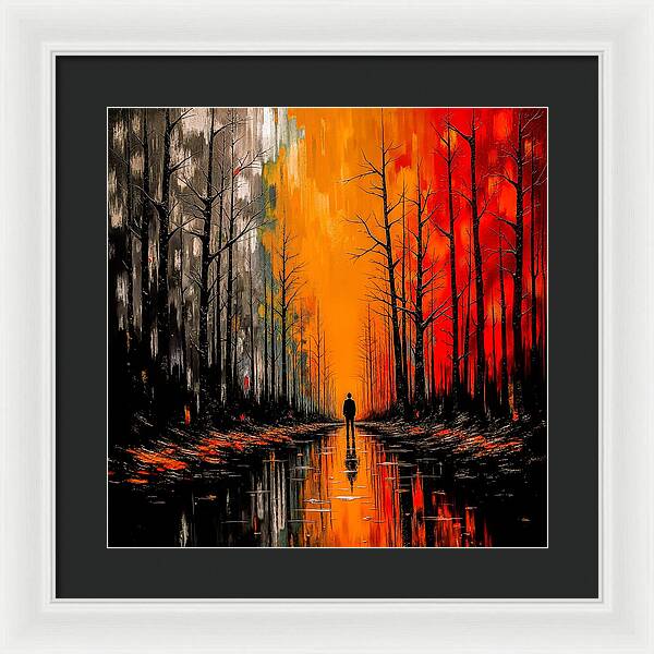 Frost and Fire - Framed Print