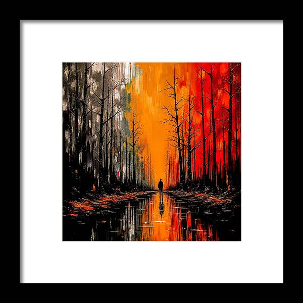 Frost and Fire - Framed Print