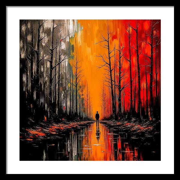 Frost and Fire - Framed Print