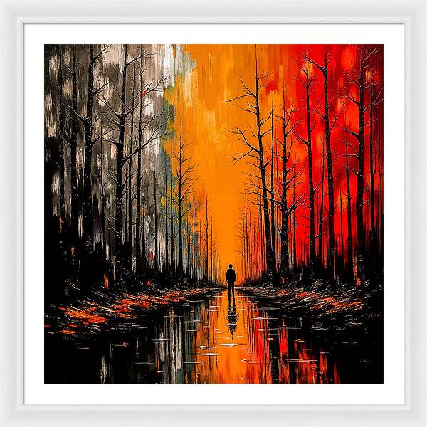 Frost and Fire - Framed Print