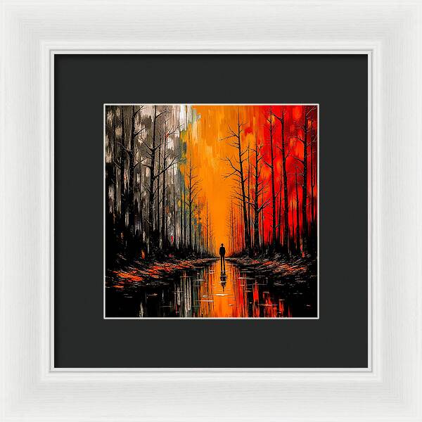 Frost and Fire - Framed Print