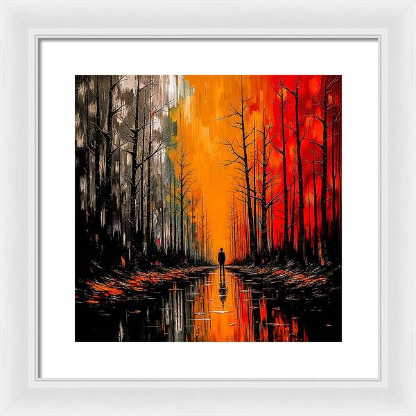 Frost and Fire - Framed Print