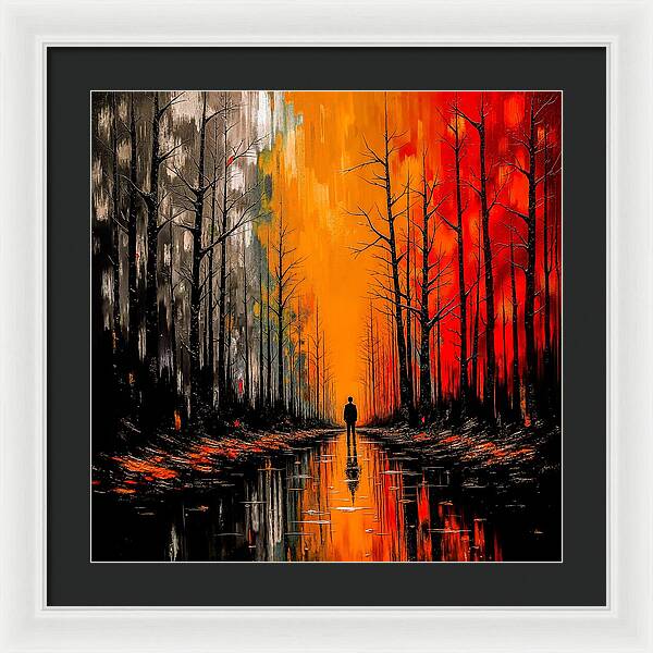 Frost and Fire - Framed Print