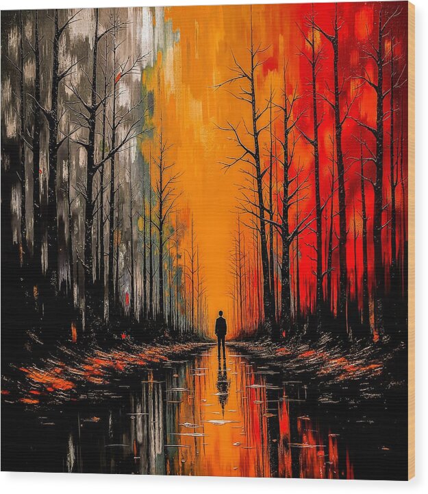 Frost and Fire - Wood Print