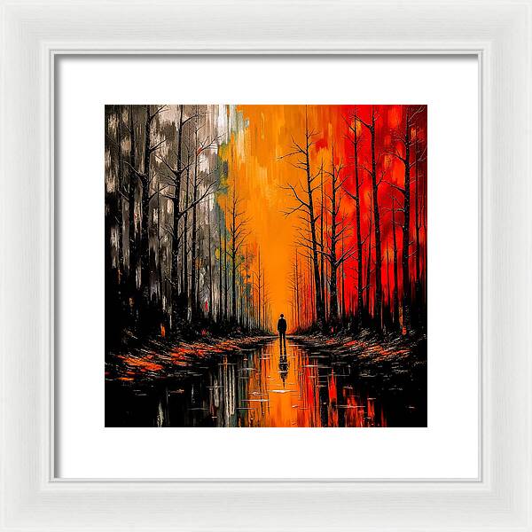 Frost and Fire - Framed Print