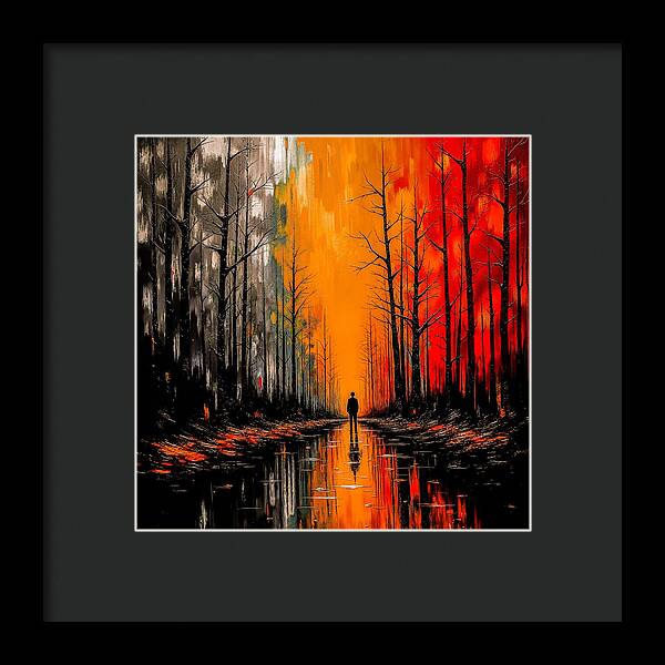 Frost and Fire - Framed Print