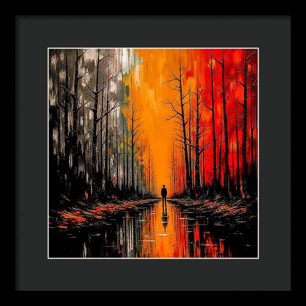 Frost and Fire - Framed Print